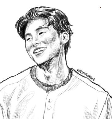 Bust B/W sketch, ~$12 (realistic style)